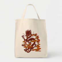 chinesischer Drache chinese dragon Tragetaschen