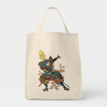 chinesischer Krieger chinese warrior Leinentasche