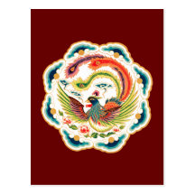 chinesischer Vogel chinese bird Postkarte