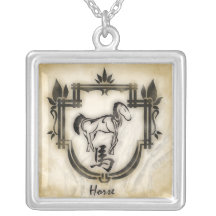 Chinois le Cheval del zodiaque de Pendentif Joyeria