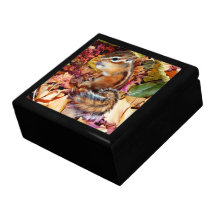 chipmunk, ardilla, caja de regalo