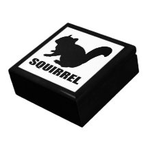 chipmunk, ardilla, caja de regalo