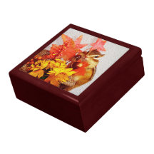 chipmunk, ardilla, caja de regalo