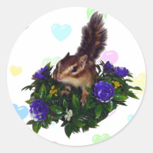 Chipmunk photo　(4)　type5 シール・ステッカー