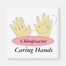 Chiropractor - manos que cuidan iman para frigorífico