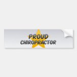 Chiropractor orgulloso etiqueta de parachoque