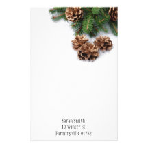 Chirstmas inmóvil papelería personalizada
