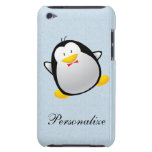 Chispa azul del pingüino lindo personalizada iPod Case-Mate protectores