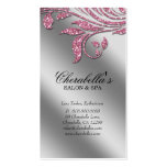 Chispa de plata rosada elegante Le de la tarjeta d