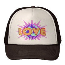Chispa del vintage del amor gorros  