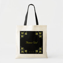 Chispas amarillas de neón de la flor bolsa