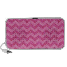 chispas rosadas del zigzag del galón del brillo notebook altavoz