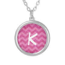 chispas rosadas del zigzag del galón del brillo grimpola personalizada