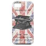 chiste británico del escritor iPhone 5 Case-Mate fundas