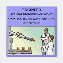 chiste de la ingeniería del ingeniero imán de nevera
