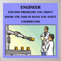 chiste de la ingeniería del ingeniero posters