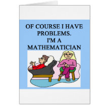 Chiste de la psicología de la MATEMÁTICAS Tarjeta