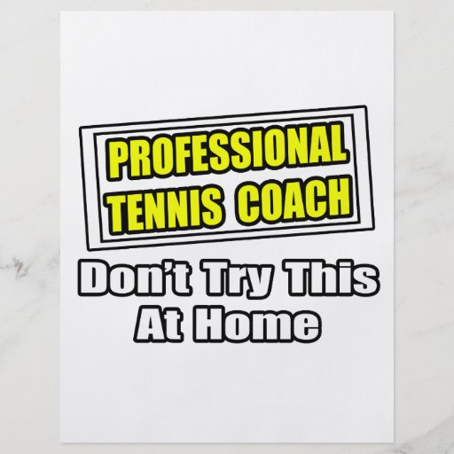 Chiste del coche de tenis profesional… flyer a todo color