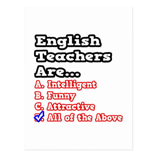 Chiste del concurso del profesor de inglés… tarjeta postal