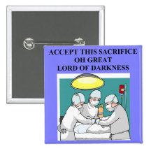 chiste demoníaco del doctor/del cirujano pins
