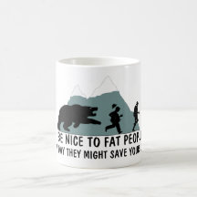 Chiste gordo divertido taza de café