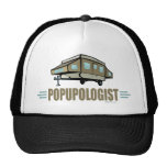 Chistoso surja el campista gorro de camionero