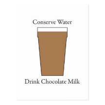 Chocolate caliente de la bebida del agua de Concer Tarjetas Postales