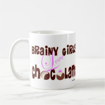 Chocolate inteligente del amor de los chicas taza