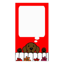 Chocolate Labrador que le mira tarjeta del mensaje Tarjetas De Visita