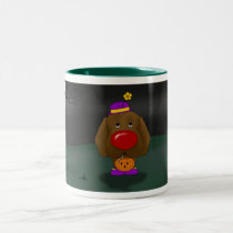 Chocolate Labrador Retreiver Halloween tazas