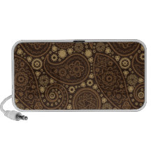 Chocolate Paisley Laptop Altavoz