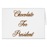 Chocolate para el presidente felicitacion 