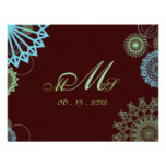 Chocolate RSVP de los círculos del bonito invitaciones