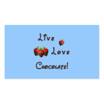Chocolate vivo del amor plantilla de tarjeta personal