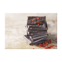 Chocolate y chile lona estirada galerías