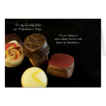 Chocolates de abuelo de la tarjeta del el día de S