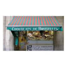 Chocolatier, Bruselas, Bélgica Tarjeta De Visita