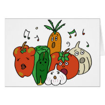Choir of vegetables tarjeta
