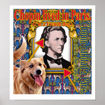 Chopin vivió en París Posters