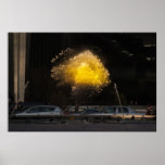 Choque del amarillo poster
