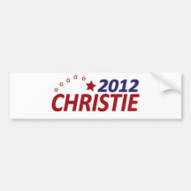 Chris Christie 2012 Pegatina De Parachoque