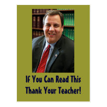 Chris Christie agradece su postal del profesor