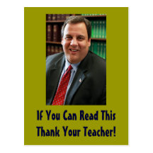 Chris Christie agradece su postal del profesor (la