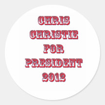 Chris Christie para el presidente 2012 Etiquetas