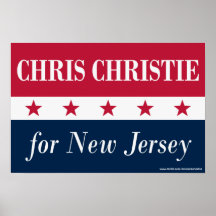 Chris Christie para New Jersey Poster