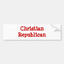 ChristianRepublican Etiqueta De Parachoque