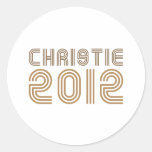 CHRISTIE 2012 (VINTAGE) ETIQUETA REDONDA
