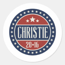 CHRISTIE 2016 STARCIRCLE - .PNG PEGATINAS REDONDAS