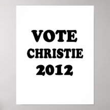 CHRISTIE DEL VOTO EN 2012 POSTERS