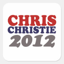 CHRISTIE EN 2012 - CALCOMANÍA CUADRADAS PERSONALIZADA